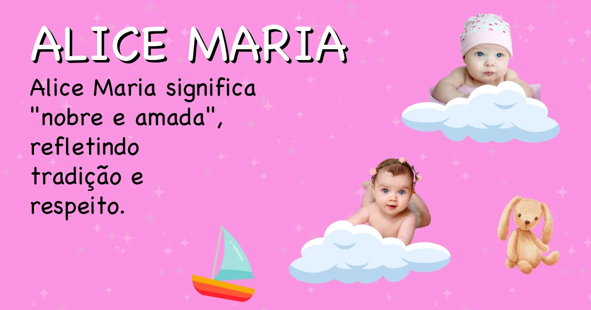 Significado do nome Alice maria - Descubra a origem e significado deste nome