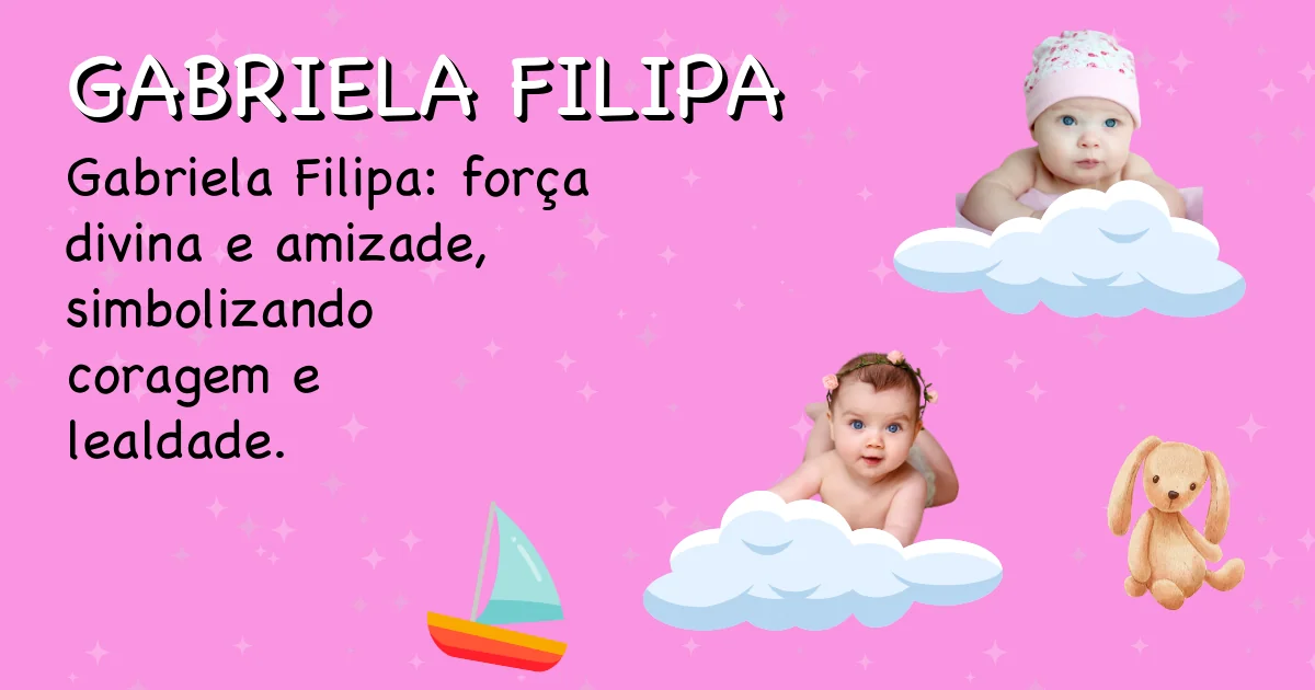 Significado do nome Gabriela filipa - Descubra a origem e significado deste nome